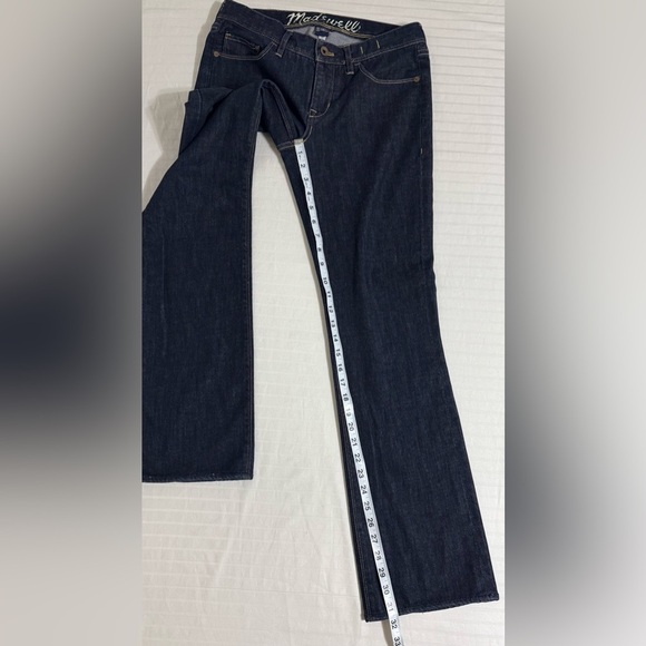 Madewell Bootcut Jeans Bootlegger Dark Wash Blue Denim Women’s 29x31.5 - Picture 11 of 15